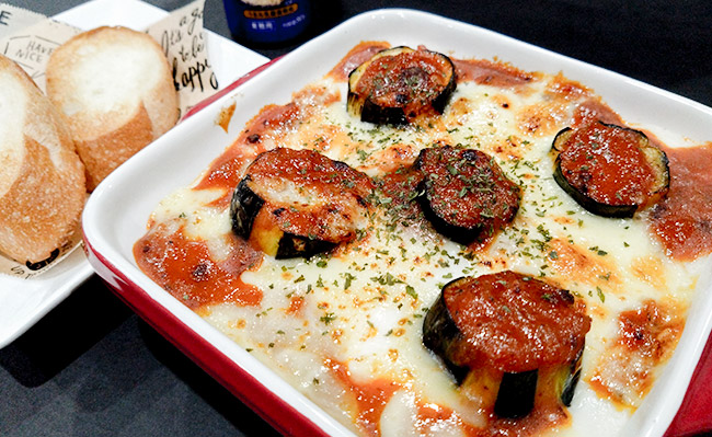 ナスのミートグラタン